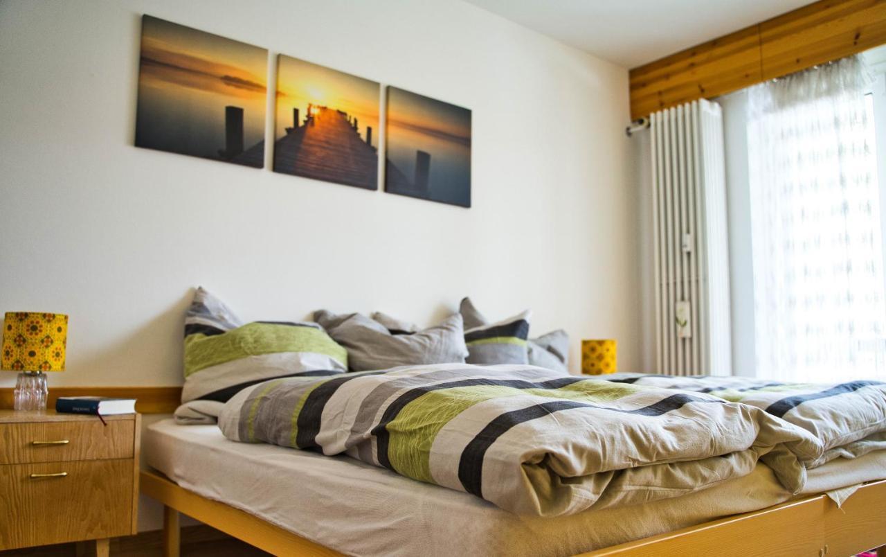 Zentrale Wohnung In St. Moritz Mit Grossem Balkon Exterior photo